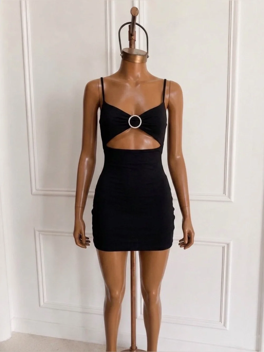 motel rocks cut out dress Motel Rocks Sleeveless Bodycon Front Cutout Mini Dress Pink Size Medium NWT